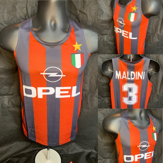 The Milan Maldini Retrokit Vest - Calcio Mundial